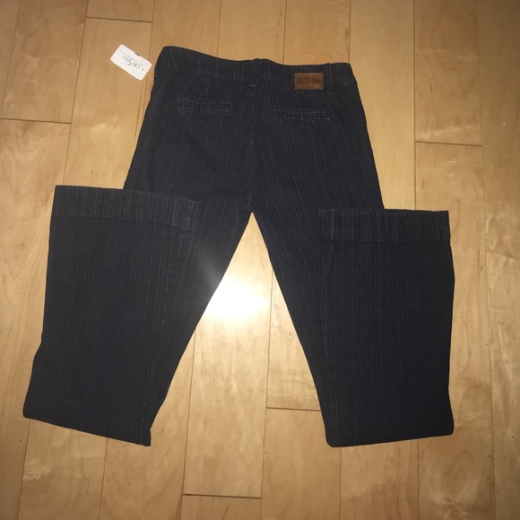 Pinstripe denim flares!  Size 28 - Picture 2 of 4